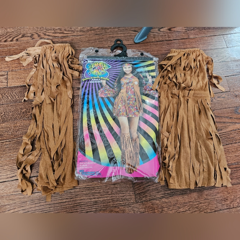 Groovy 60s Adult Halloween Hippie Costume - Picture 2 of 2